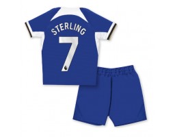 Chelsea Raheem Sterling #7 Domácí dres komplet pro Děti 2023-24 Krátkým Rukávem (+ Krátké kalhoty)
