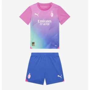 AC Milan Alternativní dres komplet pro Děti 2023-24 Krátkým Rukávem (+ Krátké kalhoty)