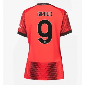 AC Milan Olivier Giroud #9 Domácí Dres pro Dámy 2023-24 Krátkým Rukávem