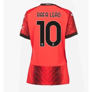 AC Milan Rafael Leao #10 Domácí Dres pro Dámy 2023-24 Krátkým Rukávem