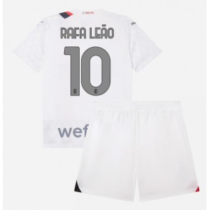 AC Milan Rafael Leao #10 Venkovní dres komplet pro Děti 2023-24 Krátkým Rukávem (+ Krátké kalhoty)