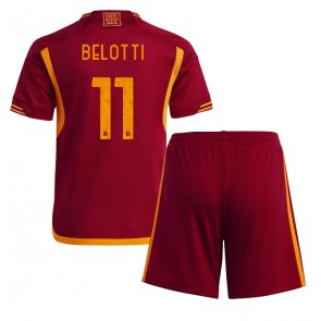 AS Roma Andrea Belotti #11 Domácí dres komplet pro Děti 2023-24 Krátkým Rukávem (+ Krátké kalhoty)