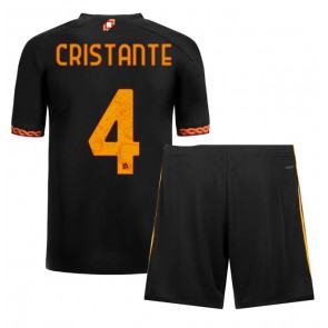 AS Roma Bryan Cristante #4 Alternativní dres komplet pro Děti 2023-24 Krátkým Rukávem (+ Krátké kalhoty)