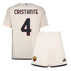 AS Roma Bryan Cristante #4 Venkovní dres komplet pro Děti 2023-24 Krátkým Rukávem (+ Krátké kalhoty)