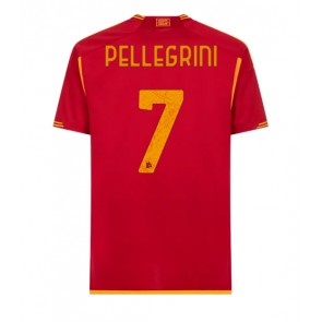 AS Roma Lorenzo Pellegrini #7 Domácí Dres 2023-24 Krátkým Rukávem