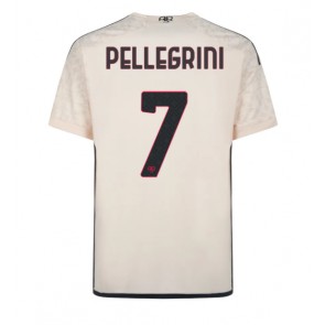 AS Roma Lorenzo Pellegrini #7 Venkovní Dres 2023-24 Krátkým Rukávem