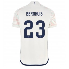 Ajax Steven Berghuis #23 Venkovní Dres 2023-24 Krátkým Rukávem