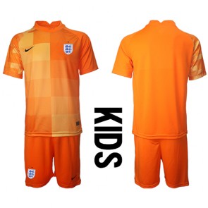 Anglie Brankář Venkovní dres komplet pro Děti MS 2022 Krátkým Rukávem (+ Krátké kalhoty)
