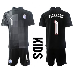 Anglie Jordan Pickford #1 Brankář Domácí dres komplet pro Děti MS 2022 Krátkým Rukávem (+ Krátké kalhoty)