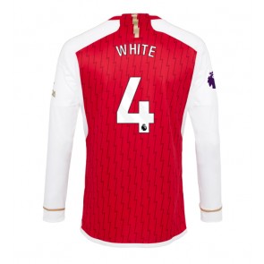 Arsenal Benjamin White #4 Domácí Dres 2023-24 Dlouhým Rukávem