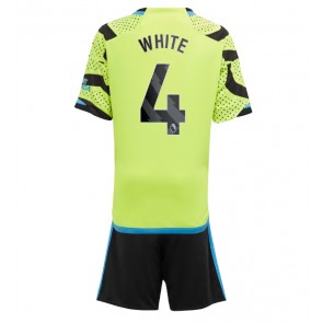 Arsenal Benjamin White #4 Venkovní dres komplet pro Děti 2023-24 Krátkým Rukávem (+ Krátké kalhoty)