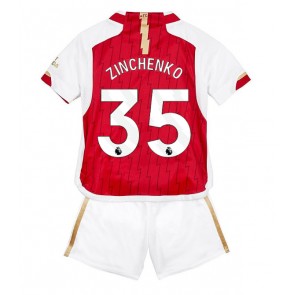 Arsenal Oleksandr Zinchenko #35 Domácí dres komplet pro Děti 2023-24 Krátkým Rukávem (+ Krátké kalhoty)