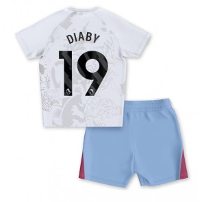 Aston Villa Moussa Diaby #19 Venkovní dres komplet pro Děti 2023-24 Krátkým Rukávem (+ Krátké kalhoty)