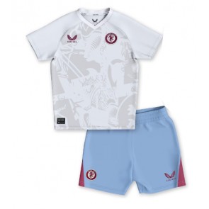 Aston Villa Venkovní dres komplet pro Děti 2023-24 Krátkým Rukávem (+ Krátké kalhoty)