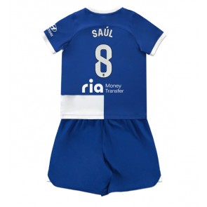 Atletico Madrid Saul Niguez #8 Venkovní dres komplet pro Děti 2023-24 Krátkým Rukávem (+ Krátké kalhoty)
