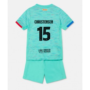 Barcelona Andreas Christensen #15 Alternativní dres komplet pro Děti 2023-24 Krátkým Rukávem (+ Krátké kalhoty)