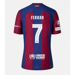 Barcelona Ferran Torres #7 Domácí Dres 2023-24 Krátkým Rukávem