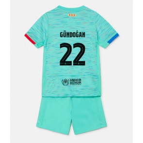 Barcelona Ilkay Gundogan #22 Alternativní dres komplet pro Děti 2023-24 Krátkým Rukávem (+ Krátké kalhoty)