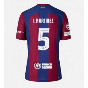 Barcelona Inigo Martinez #5 Domácí Dres 2023-24 Krátkým Rukávem