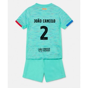 Barcelona Joao Cancelo #2 Alternativní dres komplet pro Děti 2023-24 Krátkým Rukávem (+ Krátké kalhoty)