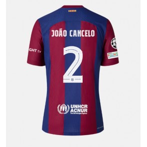 Barcelona Joao Cancelo #2 Domácí Dres 2023-24 Krátkým Rukávem