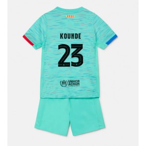 Barcelona Jules Kounde #23 Alternativní dres komplet pro Děti 2023-24 Krátkým Rukávem (+ Krátké kalhoty)