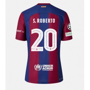 Barcelona Sergi Roberto #20 Domácí Dres 2023-24 Krátkým Rukávem