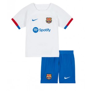 Barcelona Venkovní dres komplet pro Děti 2023-24 Krátkým Rukávem (+ Krátké kalhoty)