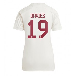 Bayern Munich Alphonso Davies #19 Alternativní Dres pro Dámy 2023-24 Krátkým Rukávem
