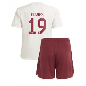 Bayern Munich Alphonso Davies #19 Alternativní dres komplet pro Děti 2023-24 Krátkým Rukávem (+ Krátké kalhoty)