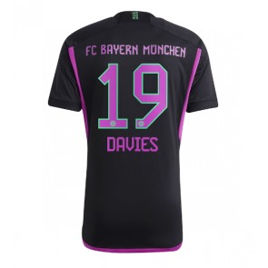 Bayern Munich Alphonso Davies #19 Venkovní Dres 2023-24 Krátkým Rukávem