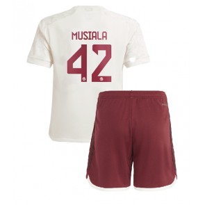 Bayern Munich Jamal Musiala #42 Alternativní dres komplet pro Děti 2023-24 Krátkým Rukávem (+ Krátké kalhoty)