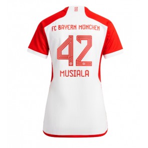 Bayern Munich Jamal Musiala #42 Domácí Dres pro Dámy 2023-24 Krátkým Rukávem