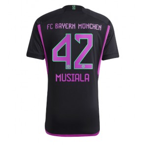 Bayern Munich Jamal Musiala #42 Venkovní Dres 2023-24 Krátkým Rukávem