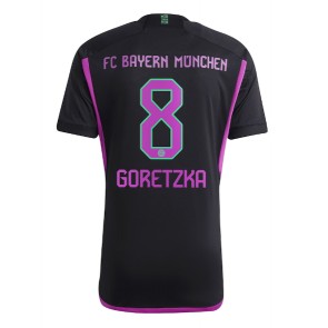 Bayern Munich Leon Goretzka #8 Venkovní Dres 2023-24 Krátkým Rukávem