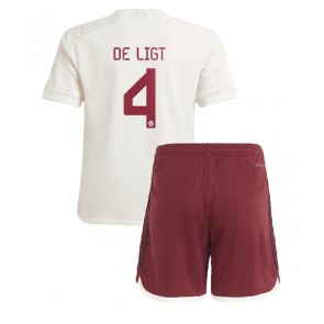 Bayern Munich Matthijs de Ligt #4 Alternativní dres komplet pro Děti 2023-24 Krátkým Rukávem (+ Krátké kalhoty)