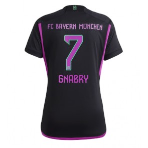 Bayern Munich Serge Gnabry #7 Venkovní Dres pro Dámy 2023-24 Krátkým Rukávem