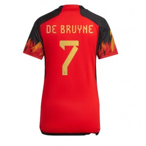 Belgie Kevin De Bruyne #7 Domácí Dres pro Dámy MS 2022 Krátkým Rukávem