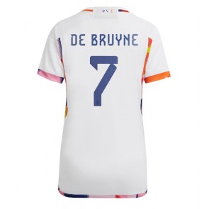 Belgie Kevin De Bruyne #7 Venkovní Dres pro Dámy MS 2022 Krátkým Rukávem