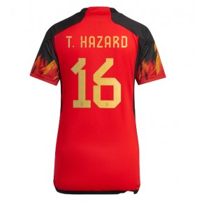 Belgie Thorgan Hazard #16 Domácí Dres pro Dámy MS 2022 Krátkým Rukávem