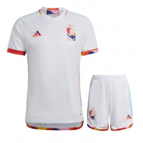 Belgie Venkovní dres komplet pro Děti MS 2022 Krátkým Rukávem (+ Krátké kalhoty)