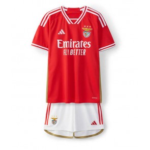 Benfica Domácí dres komplet pro Děti 2023-24 Krátkým Rukávem (+ Krátké kalhoty)