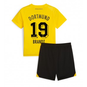 Borussia Dortmund Julian Brandt #19 Domácí dres komplet pro Děti 2023-24 Krátkým Rukávem (+ Krátké kalhoty)