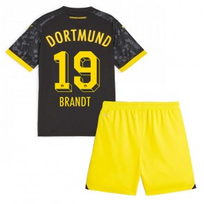 Borussia Dortmund Julian Brandt #19 Venkovní dres komplet pro Děti 2023-24 Krátkým Rukávem (+ Krátké kalhoty)