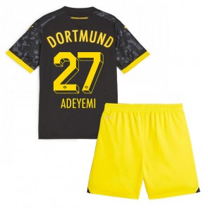 Borussia Dortmund Karim Adeyemi #27 Venkovní dres komplet pro Děti 2023-24 Krátkým Rukávem (+ Krátké kalhoty)
