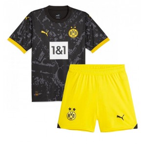 Borussia Dortmund Venkovní dres komplet pro Děti 2023-24 Krátkým Rukávem (+ Krátké kalhoty)