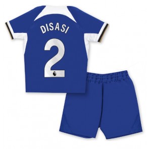 Chelsea Axel Disasi #2 Domácí dres komplet pro Děti 2023-24 Krátkým Rukávem (+ Krátké kalhoty)