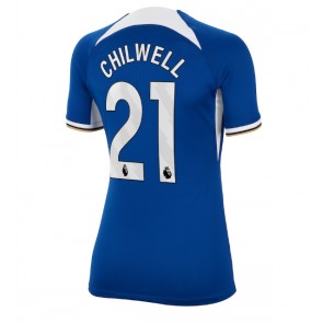 Chelsea Ben Chilwell #21 Domácí Dres pro Dámy 2023-24 Krátkým Rukávem
