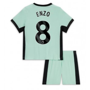 Chelsea Enzo Fernandez #8 Alternativní dres komplet pro Děti 2023-24 Krátkým Rukávem (+ Krátké kalhoty)