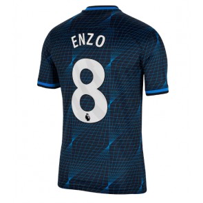 Chelsea Enzo Fernandez #8 Venkovní Dres 2023-24 Krátkým Rukávem